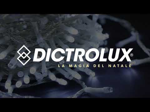 DICTROLUX - Catena Luminosa 180 LED Bianco Freddo 7,2 metri